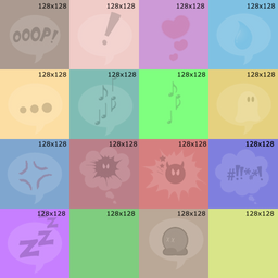 grid_emoticons template thumbnail